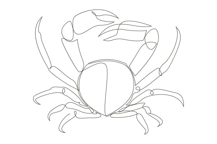 One Line Crab