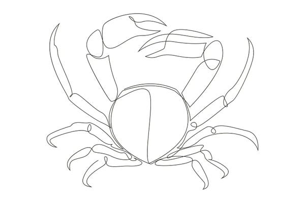 Crabs: One Line Crab by Addillum