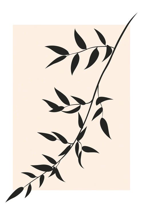 Pastel Square - Black Branch - Ruscus