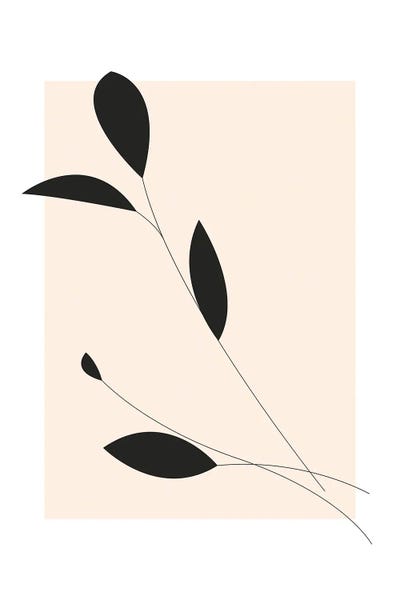 Pastel Square - Black Stem by Addillum multi panel art