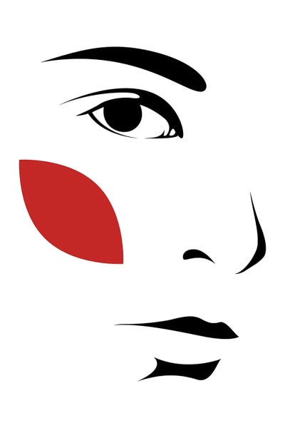 Red Foliage III by Addillum multi panel art