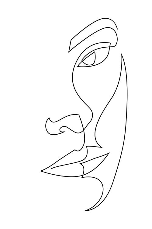 Relief - One Line Face