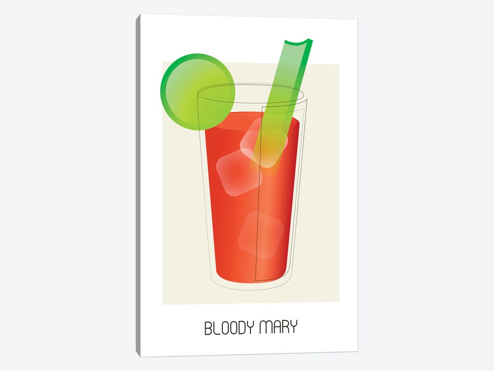 Bloody Mary - One Line by Addillum 1-piece Canvas Print