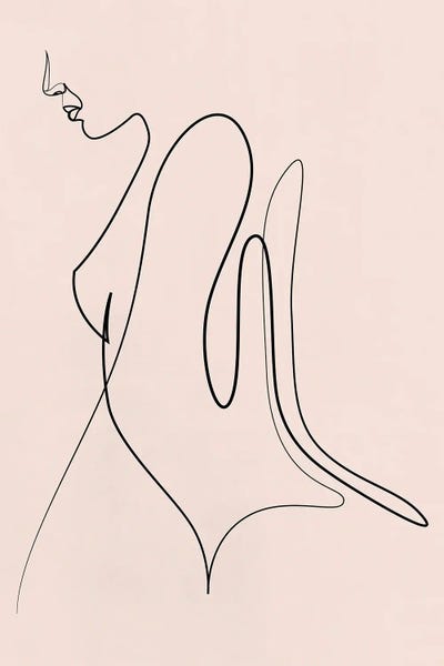 Addillum: String - Minimal Line Female - Pastel by Addillum