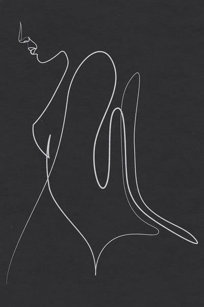 Addillum: String - Minimal Line Female - Black by Addillum