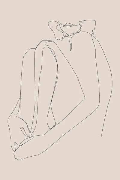 Addillum: Sacrament - One Line Art - Pastel by Addillum
