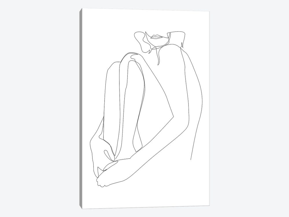 Sacrament - One Line Nude by Addillum 1-piece Canvas Print