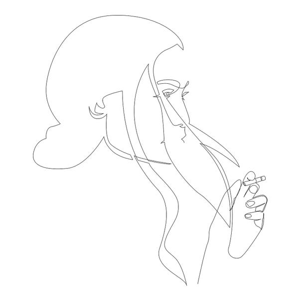 Smoking: Smoke One Line by Addillum