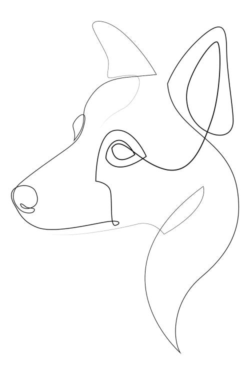 Border Collie II - One Line