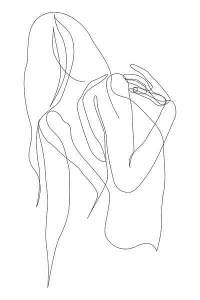 Addillum: Unbend - One Line Nude by Addillum