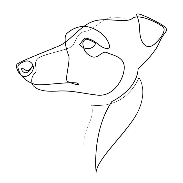 Whippet - One Line Dog