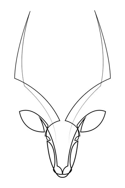 Antelopes: One Line Antelope by Addillum