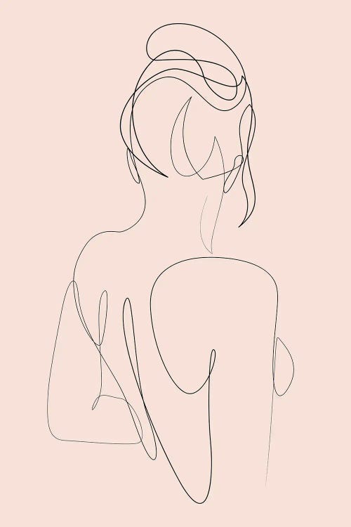 Linger - One Line Art by Addillum wall art