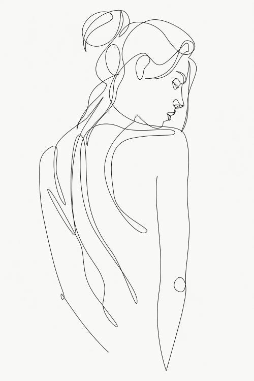 Elvia - Line Figure by Addillum wall art