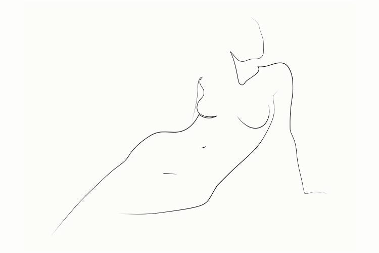 Line Nude - A2517 by Addillum wall art