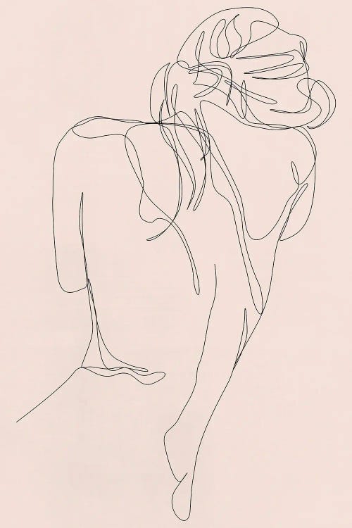 Concealment - One Line Art - Pastel