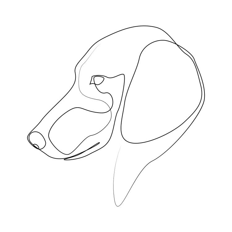 Dachshund - One Line Dog