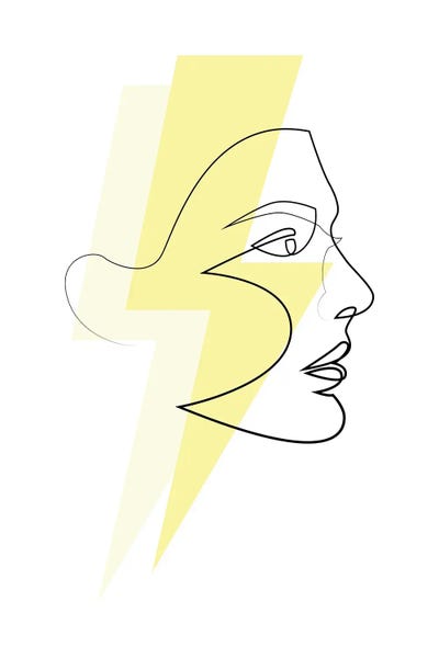 Line Art: Decade Dance - One Line Energy by Addillum