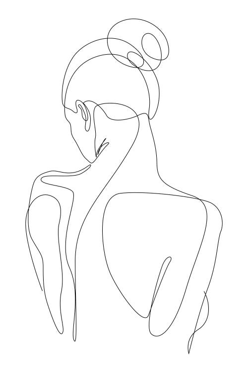 Dissol - One Line Art by Addillum wall art