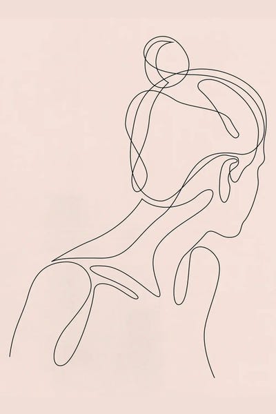 Addillum: Abol - One Line Art - Pastel by Addillum