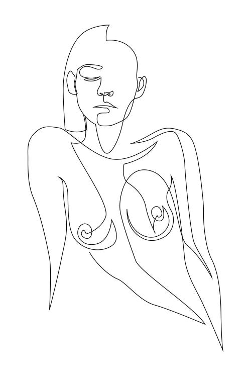 Nude - One Line