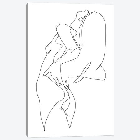 Nude - One Line Canvas Print #AUM53} by Addillum Canvas Art