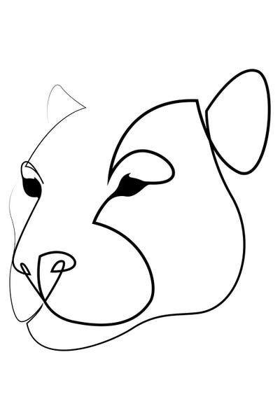 One Line Panther by Addillum multi panel art