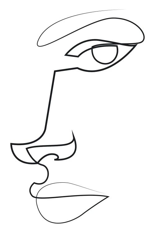 Abstract Line Face