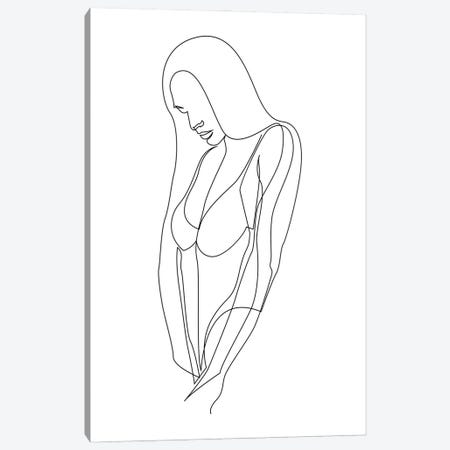Erotic - One Line Canvas Print #AUM62} by Addillum Canvas Print