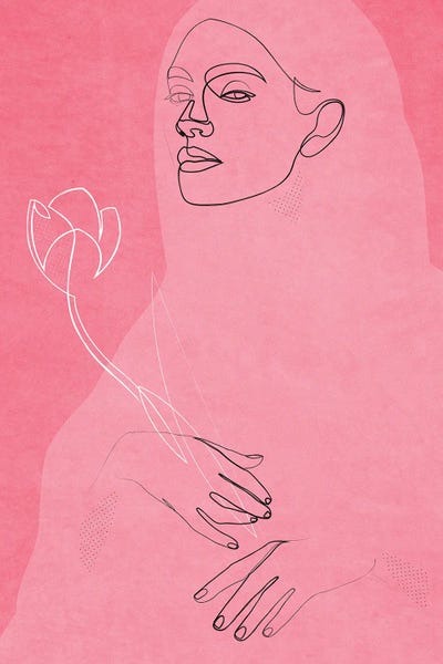 Addillum: Girl With A Flower by Addillum