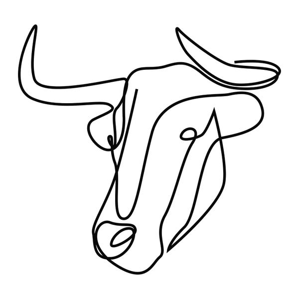 Bulls: One Line Bull - Hillbilly by Addillum