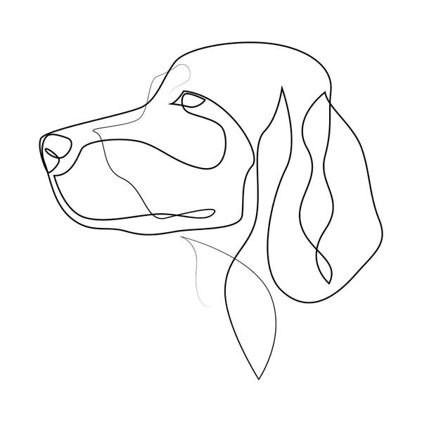 Irish Setters: Irish Setter - One Line by Addillum