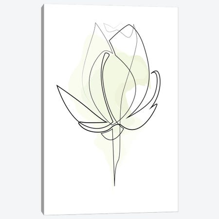 Lily One Line Canvas Print #AUM81} by Addillum Art Print