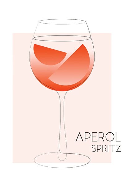 Typography: Aperol Spritz - One Line by Addillum