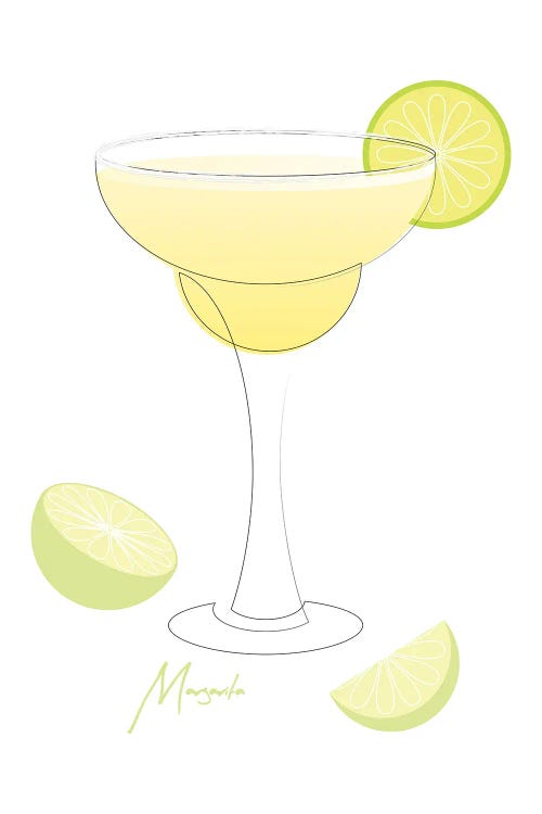 Margarita - One Line by Addillum wall art