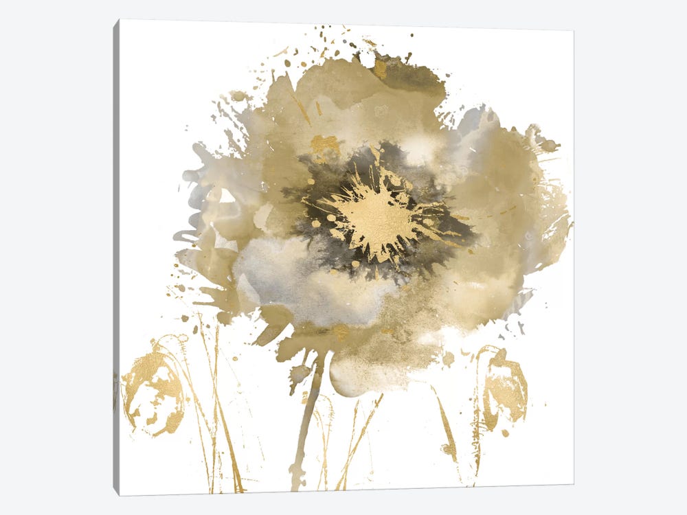 Flower Burst In Gold II by Vanessa Austin 1-piece Art Print