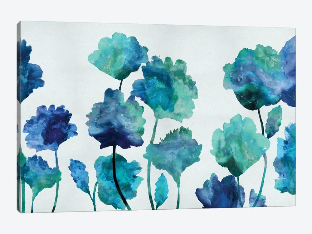 Aqua Blossom by Vanessa Austin 1-piece Canvas Art