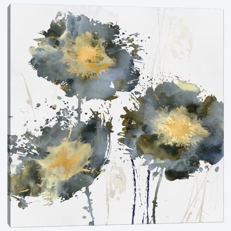 Flower Burst Trio Canvas Print #AUS22} by Vanessa Austin Art Print