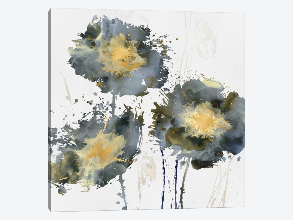Flower Burst Trio by Vanessa Austin 1-piece Canvas Print
