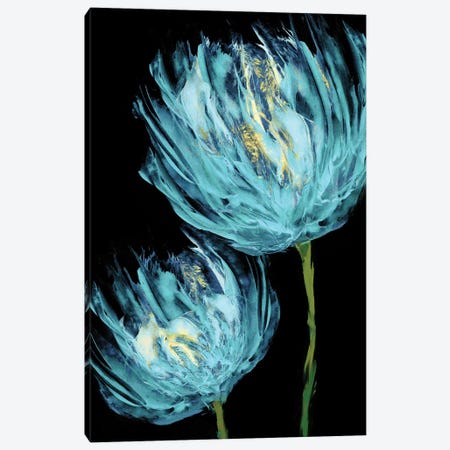 Aqua Tulips II Canvas Print #AUS39} by Vanessa Austin Canvas Art