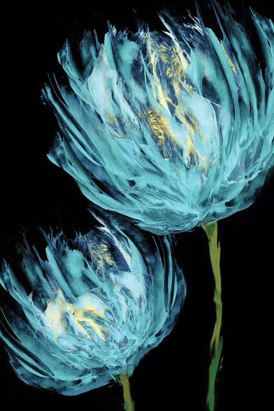Tulips: Aqua Tulips II by Vanessa Austin