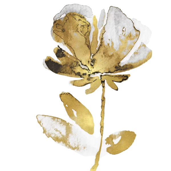 Black & White & Gold: Fresh Bloom II by Vanessa Austin