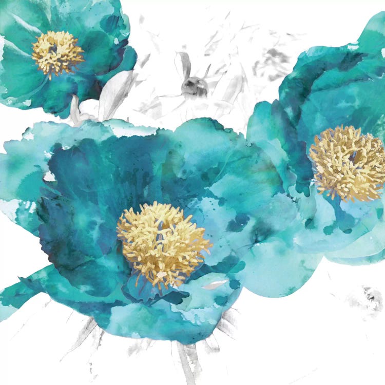 Aqua Trio I by Vanessa Austin wall art