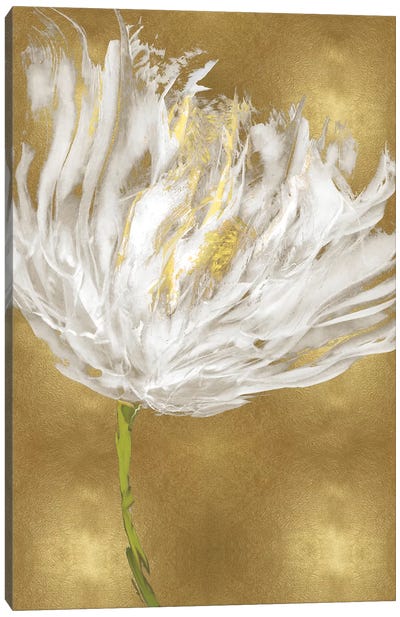 Tulips on Gold I Canvas Art Print - Glam Bedroom Art