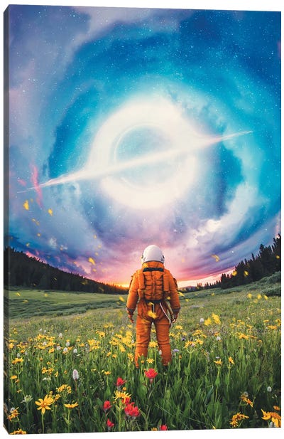 New World Canvas Art Print - Space Fiction Art