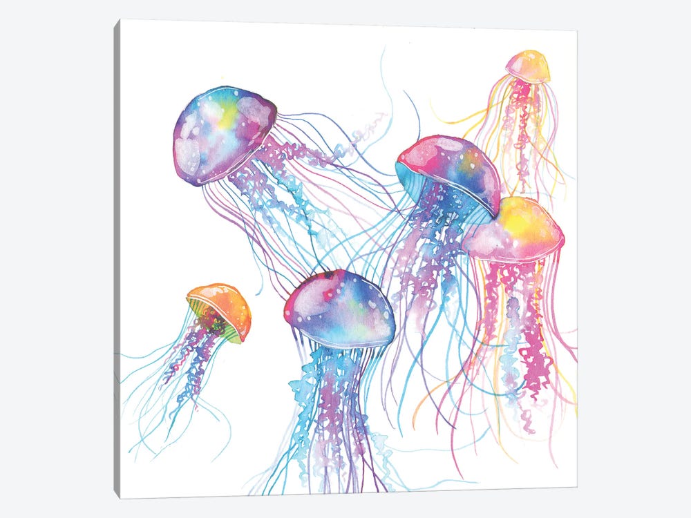 Jellyfish by Ana Victoria Calderón 1-piece Canvas Artwork