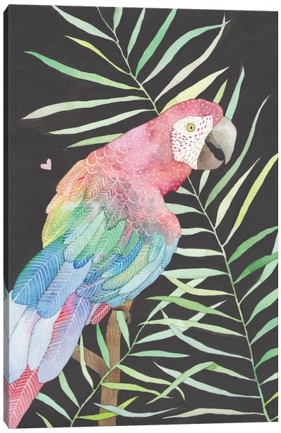 Parrot Canvas Art Print - Ana Victoria Calderón