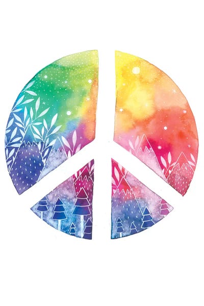 Peace by Ana Victoria Calderón framed canvas print
