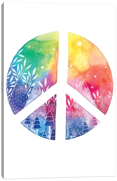 Peace Canvas Art Print - Peace Sign Art