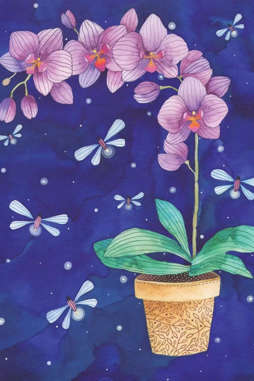Radiant Orchid by Ana Victoria Calderón wall art